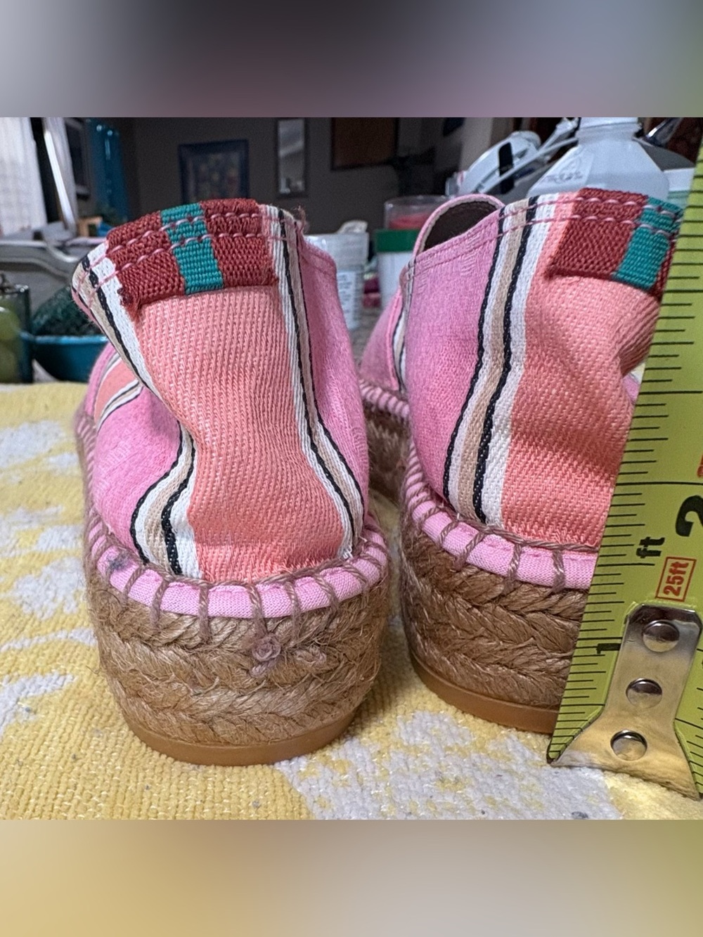 Penelope Chilvers Riviera Espadrilles-high platform jute sole. Size 36/6 - Picture 4 of 10